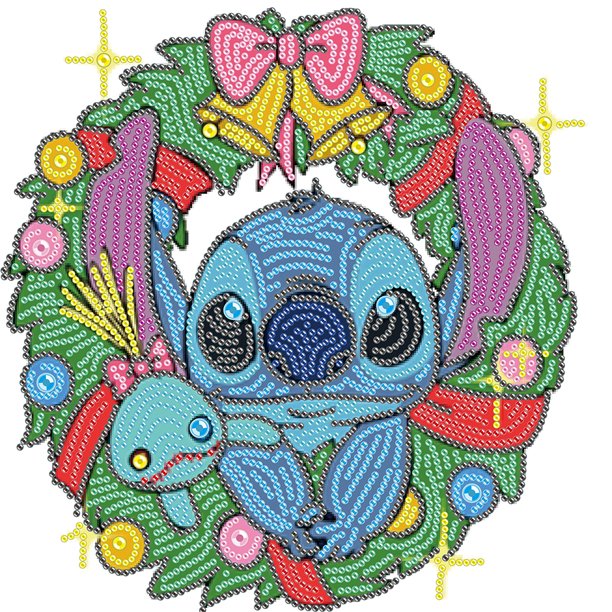 5D DIY Kit Con Forma Especial Parcial Corona Navidad Del