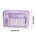 thumbnail image 3 of Pencil Case Organizer Large Capacity, Stationery Storage Bag, Detachable Transparent Pouch with 9 Compartments, Durable Woven Fabric, Stylish and Easy to Clean Pen Pouch for Professionals, 3 of 9
