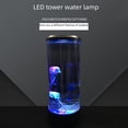 thumbnail image 2 of Custom Logo USB-Powered LED Jellyfish Lamp - Mini Cylinder Shape (22cm Height x 8cm Diameter) with 7-Color Changing Light, ABS Material, Button Switch - Ideal Home Decor Accent & Versatile Gift for, 2 of 5
