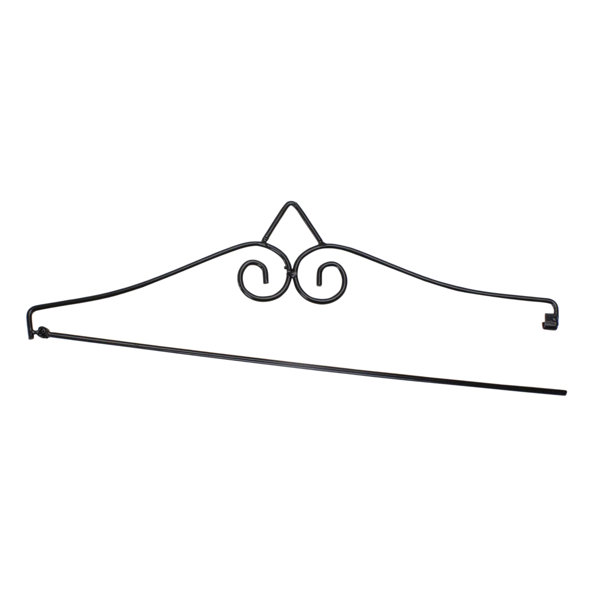 Northlight 14.5 Inch Black Metal Garden Flag Hanger