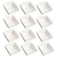 thumbnail image 3 of EeaseMX 1 juego de cajas cuadradas para empaquetar pasteles, cajas gruesas para alimentos con tapa transparente (50 cajas de papel blanco y 50 tapas transparentes), 3 of 7