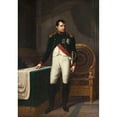 thumbnail image 3 of Robert Jacques François Lefèvre 11x14 Black Modern Framed Museum Art Print Titled - Portrait of Napoleon I (1769-1821), in Colonel Uniform of the Guard Hunters (1809), 3 of 5