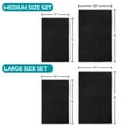 thumbnail image 4 of Superior Brou Geometric Diamond Washable Bath Rug, Set of 2, Medium, Black, 4 of 10