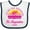 White and Navy, variant on Inktastic Summer Enjoy the Sunshine St. Augustine Florida in Pink Boys or Girls Baby Bib