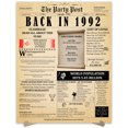thumbnail image 1 of 32nd Birthday Party Decor Poster 32 Years Ago Back In 1992, 1 of 5