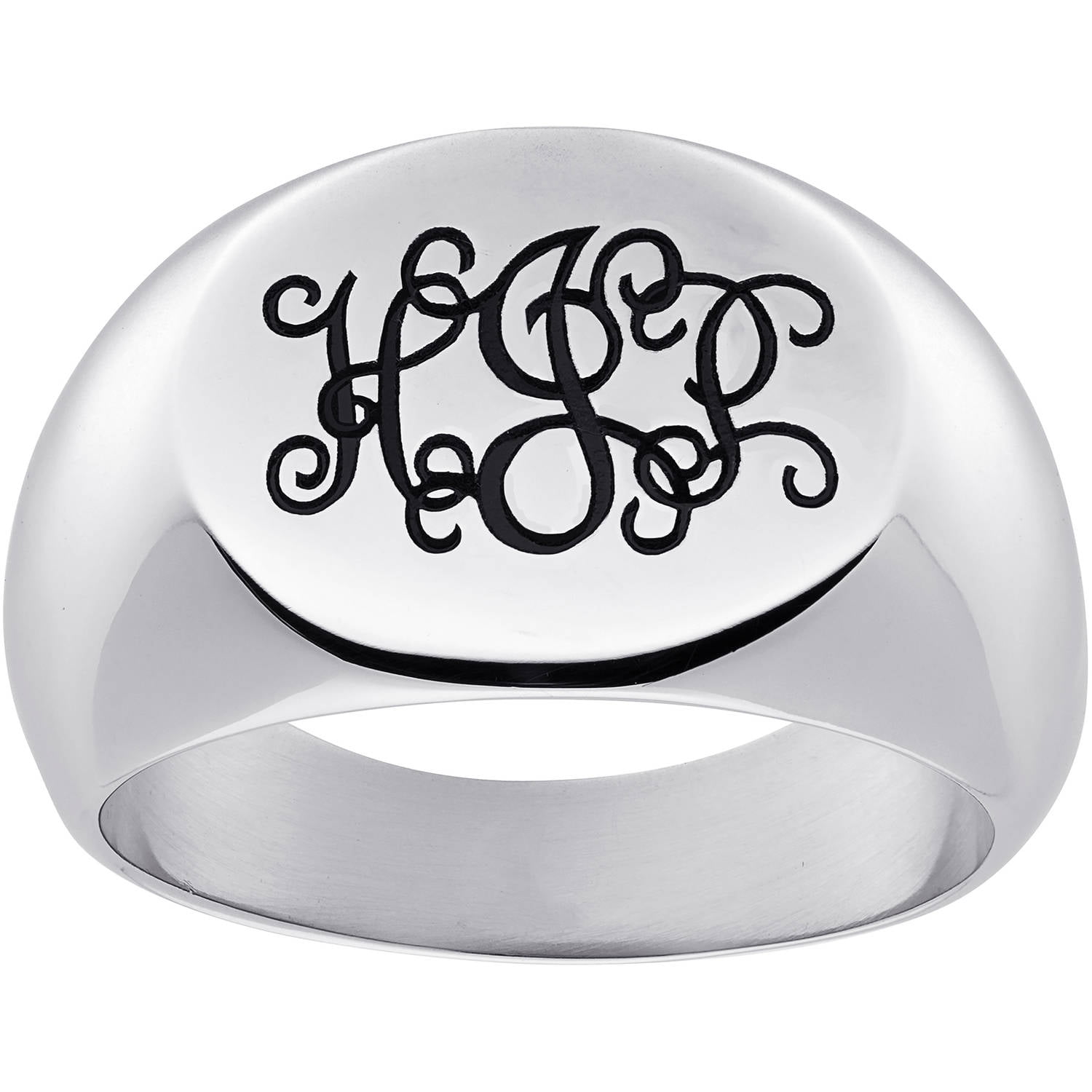stainless steel signet ring
