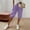 Purple, variant on Women's Drawstring Cargo Capri Shorts with Pockets, High Waist Elastic Waist Casual Bermuda Shorts, Adjustable Hem Athletic Lounge Hiking Shorts for Travel Everyday Wear Purple L