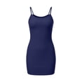 thumbnail image 4 of Levmjia Women's Mini Dress Casual Sleeveless Round Neck Polyester Solid Color Suspender Bodycon Party Club Tight Vacation Summer Dress, 4 of 5