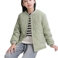 thumbnail image 3 of KAUOD Kids Lightweight Puffer Jackets Button Open Front Quilted Windproof Coats Boys Girls Long Sleeve Winter Outwear, 3 of 8
