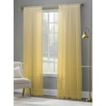 thumbnail image 4 of Orange Yellow Ombre Sheer Curtains 96 Inch Length 2 Panels Set for Living Room/Bedroom, Modern Abstract Art Gradient Aesthetics Curtain Sheers Drapes Rod Pocket Curtains Window Treatment 52''x96''x2, 4 of 7