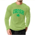 thumbnail image 2 of Amzcrzy - Sudadera Para Hombre, Estilo Informal, Holgada, Elástica, Para Fitness, Para El Hogar, Con Estampado Del Día De San Patricio, Manga Larga, Cuello Redondo, Blusa Verde, Talla S, 2 of 5