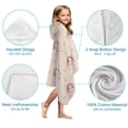 thumbnail image 7 of Princess with Unicorn Pattern Hooded Bath Towel，50"x30" for Ages 3 To 12 Kids, Quick Dry Lightweight Soft Microfiber Hood Beach Towel Cover Up for Kids, 7 of 7