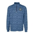 thumbnail image 2 of Men's-Cutter & Buck  Navy New York City FC Big & Tall Traverse Stretch Eco Camo Print Quarter-Zip Pullover Top, 2 of 3