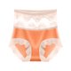 thumbnail image 3 of Gibobby Panty Microfibra con Encaje Calzoncillos de algodón triangulares transpirables con realce de cadera sin costuras de encaje Sexy de cintura alta para mujer(Anaranjado, XL), 3 of 5