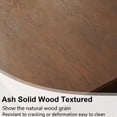 thumbnail image 5 of LKTART 38.6" Solid Wood Veneer Coffee Table with Storage & Sliding Top, Modern Mid Century Rectangle Center Table - Walnut, 5 of 17