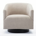 thumbnail image 6 of Comfort Pointe Geneva Goldenrod Wood Base Swivel Chair, 6 of 11