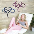 thumbnail image 3 of KQJQS Eternal Wrought Iron Decoration Indoor Ornaments Metal Wall Decoration Infinitys Heart-Steel Wall Decor Metal Wall Art 25*30cm, 3 of 4