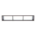 thumbnail image 3 of ARCTICSCORPION 60" Shallow Floating TV Console, Wall Mounted Media Console with Power Outlet, TV Stand with 3 Open Compartments, Modern TV Cabinet, Entertainment Storage Shelf for Living Room, Walnut, 3 of 7