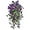 Purple, variant on Artificial Hanging Flowers Outdoor Vines with Eucalyptus Leaves Fake Plants UV Resistant Silk Morning Glory for Garden Porch Yard 30" (Recommended 2PCS or 4PCS)