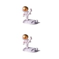thumbnail image 4 of Seitruly Soporte universal para teléfono móvil con astronautas, soporte para teléfonos Spaceman, juguetes de fiesta, soporte de papelería para el Pierna alta dorada 2piezas, 4 of 5