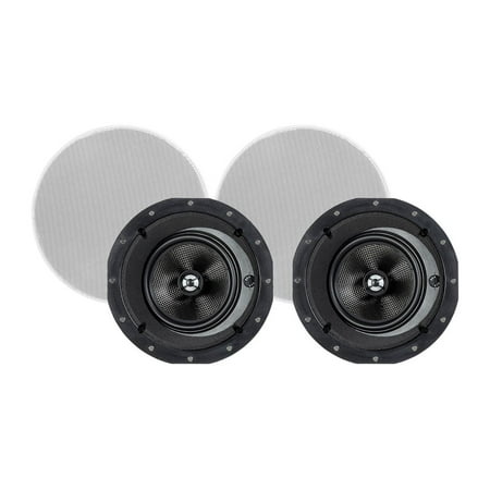 UPC: 0889028093801 | Monoprice 2-Way Carbon Fiber In-Ceiling Speakers – 6.5 Inch With 15  Angled Drivers (Pair) – Alpha Series
