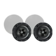 Monoprice Alpha In-Ceiling Speakers 6.5in Carbon Fiber 2-Way with 15° Angled Drivers (pair)