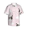thumbnail image 2 of Uemuo Cute Panda Printed Regular Fit Short Sleeve Casual Hawaiian Shirt for Men,Aloha shirt,Tropical shirt,Floral print shirt,Vacation Beach shirt-Medium, 2 of 9