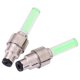 thumbnail image 4 of Tmvgtek 2 Uds Mtb Rueda Tapas De Válvula De Neumático Luz Bicicleta Neumático Led Neón Resplandor Lámpara (Verde) Tmvgtek paseo en bicicleta, 4 of 7