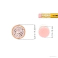 thumbnail image 3 of Angara Collier en Morganite Naturel - Pendentif Solitaire Rond en Morganite avec Lunette en Or Rose 14K pour Femmes, 3 of 8