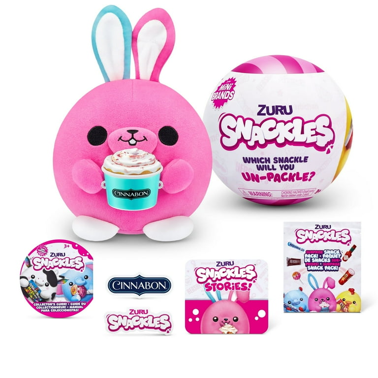 Snackles Small Size Snackle Plush Toy by ZURU Ages 3 and up (One