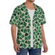 thumbnail image 2 of Balery Happy St. Patrick's Day Camisa Casual de Manga Corta con Botones para Hombre, Texturizada, Estilo Cubano, para Playa, Verano-X-Large, 2 of 5