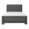 thumbnail image 3 of Lexicon Beechnut Contemporary Raised Panel Wood Queen Bed in Gray, 3 of 5