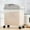 Khaki, variant on LPSSTORE Large Airtight 20Lb Rice Container Food Storage Cereal Container Pet Dog Food Container with Wheels + Measuring Cup Flour Grain Container for Household