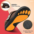 thumbnail image 6 of Barerun Men Diabetic Slippers Rubber Sole Adjustable Wide Indoor Outdoor House Shoes, 6 of 7