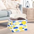 thumbnail image 4 of Iauyy Large Storage Box with Lid - Foldable Home Storage Bins for Clothes Toy Holiday Decor, Sun (42*32*30cm), 4 of 6