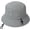 Light Grey, variant on CoCopeaunts Summer Bucket Hat for Women Drawstring Adjustable Chin Strap Unisex Casual Simple Plain Street Fisherman Hat for Men