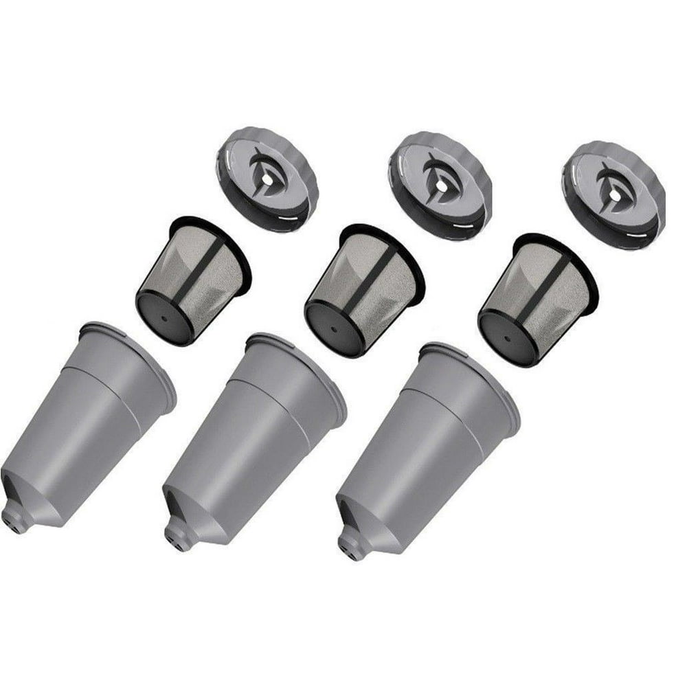 3 Pack My KCup Reusable Replacement Coffee Filter Refillable Holder