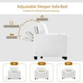 thumbnail image 4 of DREAMSIDEA Convertible Sleeper Chair with Pullout Bed, 3-in-1 Sleeper Sofa Chair Lounge Chair with Adjustable Backrest Indoor, Modern Single Sofa Bed Armchair for Living Room Bedroom Office(Beige), 4 of 6