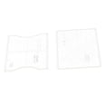 thumbnail image 1 of veasfak 2 Pieces Clear Acrylic Card Holder Card Bag Pattern Template Stencil DIY Leather, 1 of 9