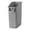 Gray, variant on 13 Gallon Black Slim Tall Plastic Industrial Trash Cans for Kitchen and Restaurant