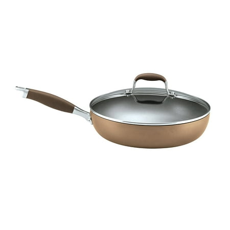 Anolon Advanced Bronze Hard Anodized Nonstick 12-Inch Covered Deep Skillet