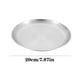 thumbnail image 2 of Platos de camping de acero inoxidable 304 plato de postre plateado/dorado pulido a prueba de herrumbre, 2 of 7