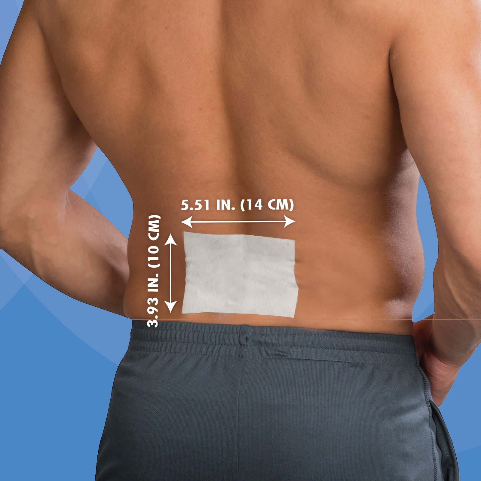 HealthWise 4% Lidocaine Pain Relief Patches, Maximum OTC Strength, 50 Count, 3.93" x 5.51", Odor-Free, for Minor Aches & Pains
