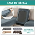 thumbnail image 3 of ASWZXCFGV Sectional Couch Covers 4 Piece Stretch Separate Sofa Cushion Cover Set L Shape Sofa Slipcover Furniture Protector for Both Left/Right Sectional Couch (3 Seater + 1 Chaise  Jacqu, 3 of 7