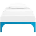 thumbnail image 4 of Platform Bed Frame, Twin Size, Light Blue, Metal, Bedroom, Modern Contemporary HB35081, 4 of 5