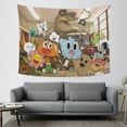 thumbnail image 5 of The Amazing World of Gumball Tapestry Gift Wall Hanging Backdrop for Room Bedroom Girls Or Boys Fans Background Banner Party Birthday Supplies Decor, 5 of 8