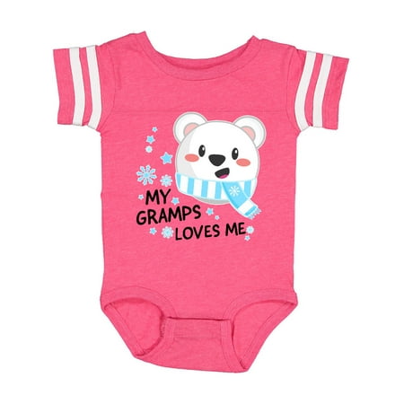 

Inktastic My Gramps Loves me- polar bear Gift Baby Boy or Baby Girl Bodysuit