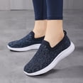 thumbnail image 6 of Women's Woven Orthopedic Breathable Shoes Comfortable Walking Sneakers with Arch Support Wide Fit Go Walk Slip on Tenis Comfy Work Slip Ins Loafers Standing All Day Soft Foam Summer Shoes Hands Free, 6 of 8