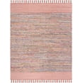thumbnail image 2 of SAFAVIEH Montauk Jayde Striped Cotton Area Rug, Pink/Multi, 8' x 10', 2 of 6