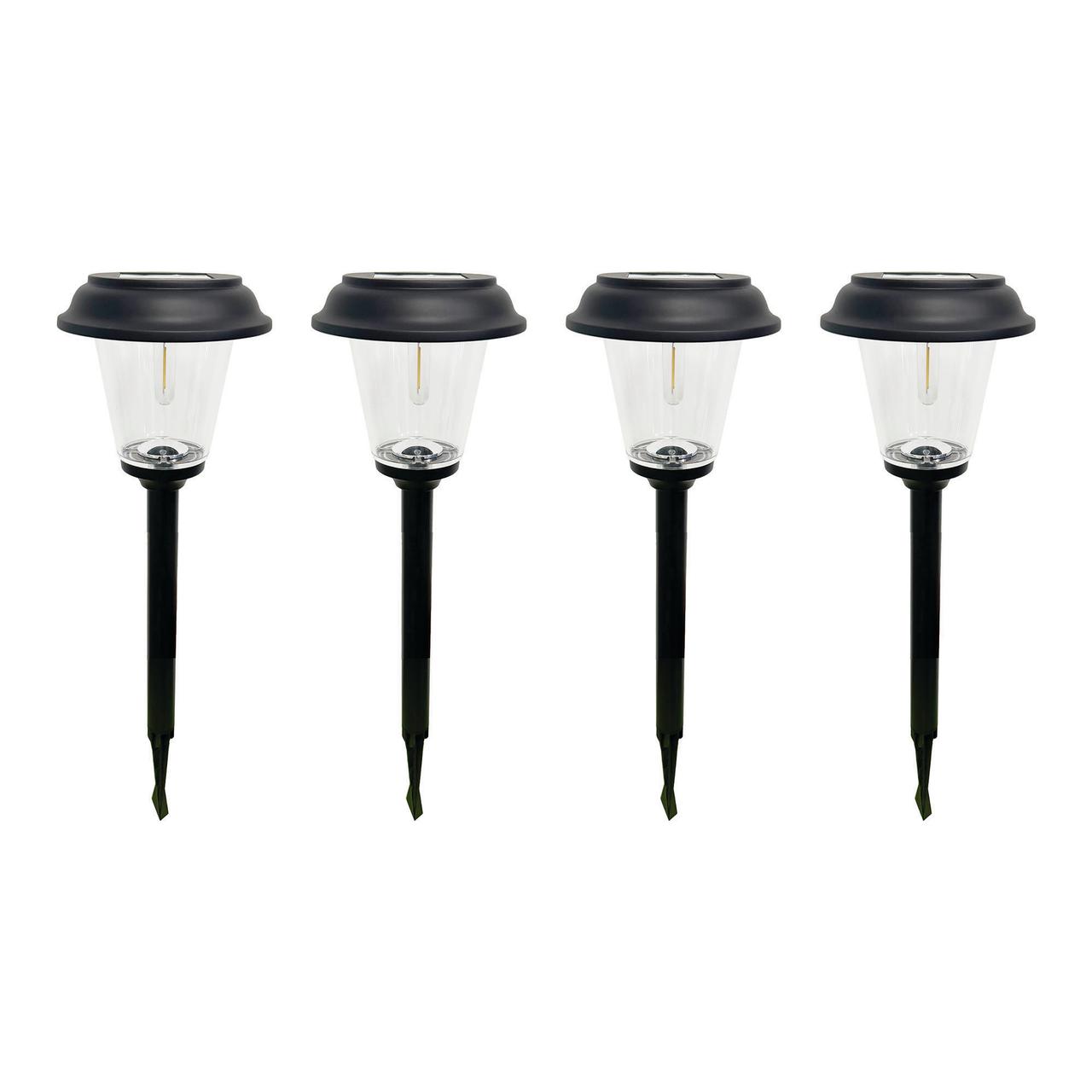 Better Homes & Gardens Elijah Solar Pathway Lights, 4-Pack photo 1